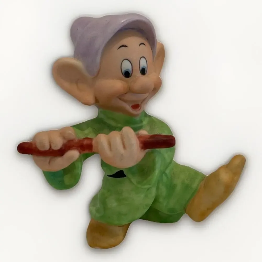 Disney Dopey W/Flute From Snow White & The 7 Dwarfs Figurine 3